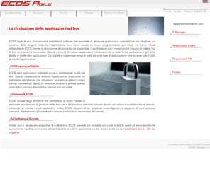 ecosagile.com: Ecos Agile
La rivoluzione delle applicazioni ad hoc