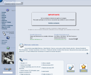 comadronas.org: Comadronas.org:  Inicio
Portal de matronas y estudiantes de matronas