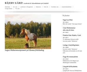 bajebygard.com: BÄJEBY GÅRD Lantbruk & Islandshästar
