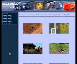 jeux-rally.com: Jeux rally : jouez à des jeux de rally !
Jeux rally vous permet de jouer à des jeux de rally et de vous amuser en ligne à des jeux de rallye gratuits
