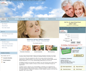 sedationdentistaltamontesprings.com: Altamonte Springs Residents Can Visit Sedation Dentistry Of Central Florida For Comfortable Care
At Altamonte Springs' Sedation Dentistry of Central Florida we have the skills and experience to make you as comfortable as possible during treatment. Contact us to learn more. 