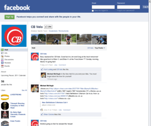 cbvelo.org: Incompatible Browser | Facebook
 Facebook is a social utility that connects people with friends and others who work, study and live around them. People use Facebook to keep up with friends, upload an unlimited number of photos, post links and videos, and learn more about the people they meet.