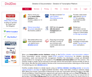 dic2doc.com: Toll Free Dictation Recording Service
toll free dictation recording service