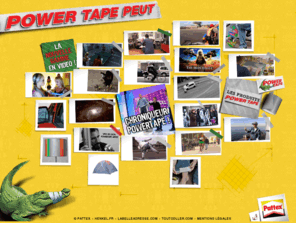 powertape-peut.com: Power Tape de Pattex : le ruban adhésif toilé qui répond à tous vos usages
Power Tape de Pattex n'est pas un adhésif comme les autres; il peut : réparer un tuyau d'arrosage, faire un ourlet en 3 secondes, fixer un rétroviseur, vous faire passer au 90B, ...