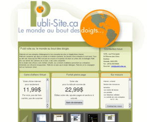 publi-site.com: Publi-site.ca, conception et hébergement internet.
publi-site.ca - Marketing Internet & solutions internet & solutions web, site électronique