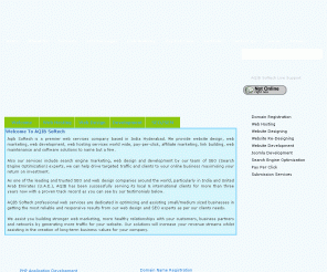 aqibsoftech.com: SEO Company India | Web Design Services | SEO Hyderabad | Search Engine Optimization 
Aqib Softech is a premier web services company based in India Hyderabad. We provide website design, web marketing, web development, web hosting services world wide, pay-per-click, affiliate marketing, link building, web maintenance and software solutions to name but a few.