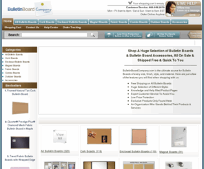 bulletinboardcompany.com: Buy Bulletin Boards | Cork Bulletin Boards | Enclosed Bulletin Boards
Bulletin Board Company Offers a Huge Selection of Bulletin Boards, and Bulletin Board Accessories, All On Sale Today, and Shipped Fast/Free To Your Location.