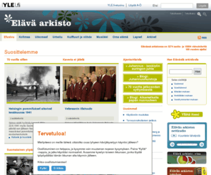 elavaarkisto.fi: Elävä arkisto | yle.fi
YLE Elävä arkisto. Yhteistä historiaa äänin ja kuvin.