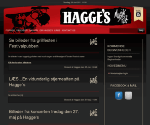 hagges.dk: Hagges.dk: Nyheder
Musikværtshus i Tønder hvor der blandt andet spilles jazzmusik. hjemmesiden indeholder spilleprogram og information om stedet.
