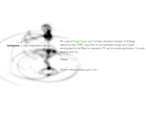 levelgreen.net: levelgreen | user experience design - Holger Eggert
levelgreen | user experience design