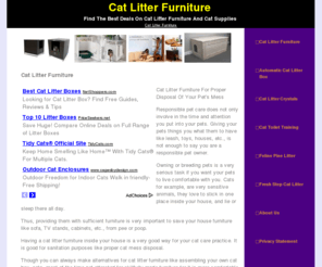 catlitterfurniture.org: Cat Litter Furniture
Internet #1 destination for Cat Litter Furniture. Huge selection available online.