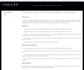 con-cep.com: California Consortium of Certified Energy Professionals
Joomla! - the dynamic portal engine and content management system