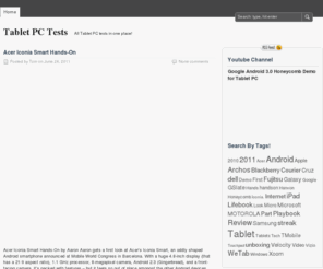 tabletpctests.com: Tablet PC Tests | All Tablet PC tests in one place!
Tablet PC Tests gives you the latest information and the coolest reviews about everything related to Tablet PCs.