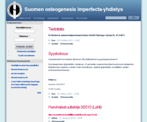 oifinland.org: Suomen osteogenesis imperfecta-yhdistys
