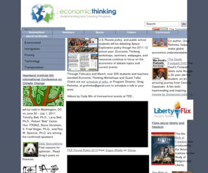 economicthinking.org: Economic Thinking - Understanding and Creating Prosperity
Debate books, videos, seminars and workshops for Economic Education