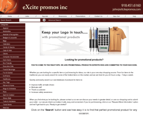 excitepromos.com: eXcitepromos.com - Home
Promotional items, promotions, custom t shirts and promotional products available here.