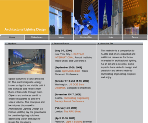 thelightingreference.com: Architectural Lighting Design Home
architectural lighting design, lighting design, designing lighting, lighting resource, lighting reference, lighting, architectural lighting, Gary Steffy, Steffy, ald3e, illuminating engineering