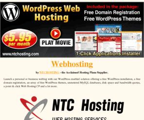 webhosting-2013.com: Webhosting Services by NTChosting
Webhosting services. Illimitable Linux hosting account (unmetered virtual space, monthly bandwidth, domains hosted) delivered by NTChosting - the acclaimed hosting accounts supplier.