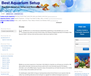 bestaquariumsetup.com: Best Aquarium Setup
Product and Information Resources for Aquarium Owners to Setup and Maintain a Successful Aquarium