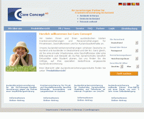 careconcept-ag.de: Care Concept AG • Auslandskrankenversicherung ab € 0,85 / Tag
