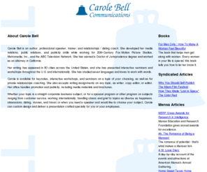 carolebell.com: Carole Bell Communications
