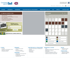 complexesportifbell.net: Accueil | Complexe sportif Bell
Bienvenue au Complexe sportif Bell, centre d’entraînement permanent officiel des Canadiens de Montréal de la LNH. Le Complexe sportif Bell est non seulement un centre sportif de haut niveau mais également un site unique et impressionnant regroupant sous un même toit, plusieurs organismes communautaires de la ville de Brossard ainsi que la boutique Zone Canadiens, le Club athlétique Mansfield, une clinique du groupe Accès physiothérapie ainsi que le Laboratoire orthopédique Médicus.