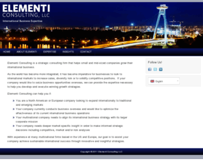 elementiconsulting.com: Elementi Consulting - International Business Consultant, International Strategy Consulting
Elementi Consulting is a strategic consulting firm that helps growing companies thrive through international growth. 