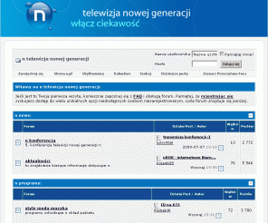 nhdtv.pl: n telewizja nowej generacji - Powered by vBulletin
forum telewizji nowej generacji n