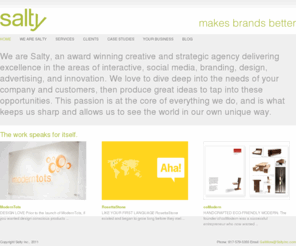 saltyinc.com: Salty
Salty is an award-winning design, innovation, advertising, and digital solutions agency.