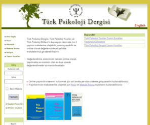 turkpsikolojidergisi.com: Türk Psikologlar Derneði
