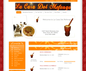 lacasamofongo.com: La Casa Del Mofongo
La Casa Del Mofongo Website, LA CASA DEL MOFONGO, 1447-1441 SAINT NICHOLAS AVE, NY 10033 - Restaurant, Read La Casa Del Mofongo Inc's review, La Casa Del Mofongo Inc's menu & photos, get directions, make a reservation, La Casa Del Mofongo Inc, lacasadelmo