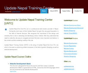 updatenepal.info: Home : Update Nepal Training Center (Powered By Update Nepal Dot Com Pvt. Ltd. - A leading Web and internet solution provider company in Nepal)
