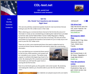 cdl-test.net: Commercial Drivers License Permit - CDL permit practice tests CDL