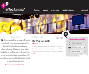 effectgroep.nl: Effect Groep
effectgroep is een evenementenbureau en organiseert bedrijfsevenement zoals bedrijfsfeesten, personeelsfeesten, jubilea, client events en congressen.