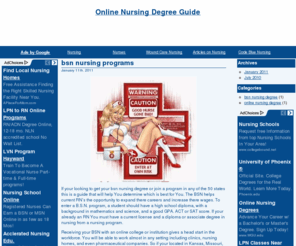 onlinenursingguide.org: Online Nursing Degree
A website developed around the concept on how to get your online nursing degree and to get a job fast!