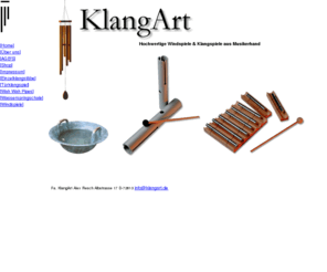 outofgreen.com: KlangArt Hochwertige Windspiele, Klangspiele & Percusssioninstumente aus Musikerhand
