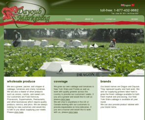 dayoubinc.com: Dayoub Inc.
Provider of cabbage and fresh produce in western NY.