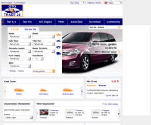 ototrade24.com: OtoTrade24 TÃ¼rkiye'nin 2. El & Sıfır Km Otomobil Alım Satım Platformu!
En gÃ¼ncel satılık sıfır ve 2. el araba, vasıta, araç ilanlarını otomobil pazarı OtoTrade24 te bulabilirsiniz. 