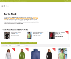 turtle-neck.com: Turtle-Neck | Turtle Neck Dickies | Turtle Neck Dresses | Turtle Neck Tops
At Turtle-Neck.com you will find turtle necks, turtle neck dickies, turtle neck dresses, turtle neck tops and more.