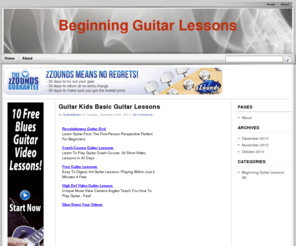 beginningguitarlessons.org: Beginning Guitar Lessons
Learn how to play guitar the fast easy way with free beginning guitar lessons