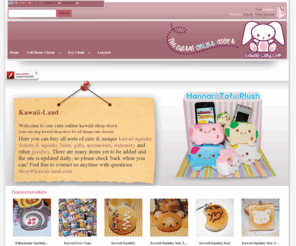 kawaii-land.com: Kawaii Shop For Cute Squishy Japanese gifts, accessories and stationeries ♥  - Kawaii Land
Kawaii shop online store that delivers cute Kawaii gifts, accessories and stationeries. We have premium kawaii phone charms & key chains at an affordable price. Like cute stuff? Shop at Kawaii  Land now...