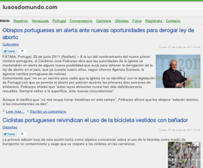 lusosdomundo.com: Lusos do Mundo
Servicios y píldoras noticiosas de interés para la comunidad portuguesa