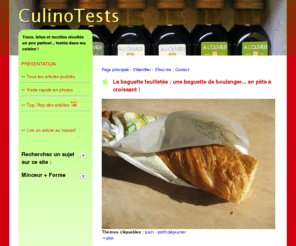 culinotests.fr: CulinoTests
Trucs, infos et recettes récoltés un peu partout... testés dans ma cuisine !