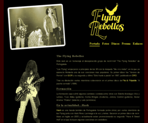 flyingrebollos.com.es: Flying Rebollos ->  Portada
Website sobre el grupo de rock The Flying Rebollos de Portugalete.