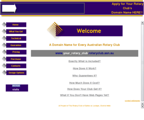 rotaryclub.asn.au: Australian Rotary Club Domain Names
Domain Names for ALL Australian Rotary Clubs Available Here