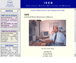 suhling.net: ISEB E. Suhling: Software-Entwicklung
Homepage www.iseb-suhling.de