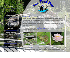 thepondboy.com: The Pond Boy
Pond maintenance in the Greater Ottawa Area and Valley.