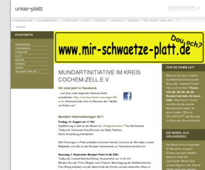 unser-platt.de: Mundartinitiative im Kreis Cochem-Zell e.V.
Mundart im Kreis Cochem-Zell