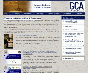 gaffney-cline.com: Homepage
GCA - is an independent, international energy consulting firm that have been providing clients with value added, commercially viable results for over 40 years.