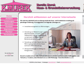 murek-hgv.info: Haus- & Grundstücksverwaltung Murek
Kerstin Murek - Haus- und Grundstücksverwaltung in Forst